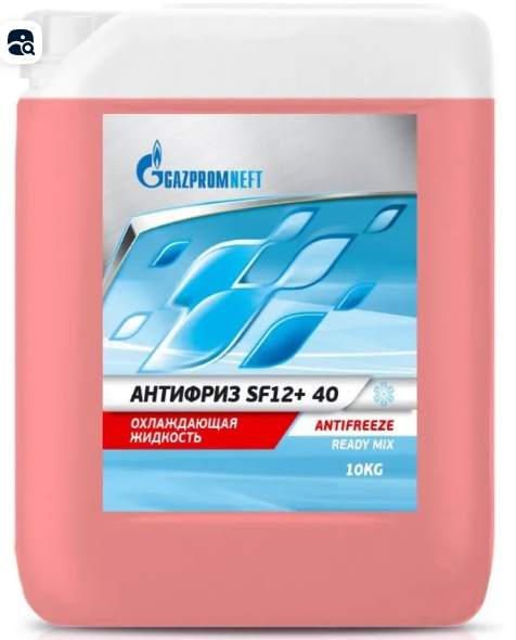 Антифриз Gazpromneft SF12+ 40 красный 10кг канистра