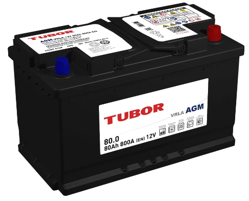 АКБ 6СТ - 80 Ач TUBOR AGM VRLA Euro АКБ 6СТ - 80 Ач TUBOR AGM VRLA Euro