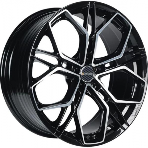 INCH FA8534 8x18 5*112 Et:45 Dia:66,6 Gloss Black Machined Face INCH FA8534 8x18 5*112 Et:45 Dia:66,6 Gloss Black Machined Face